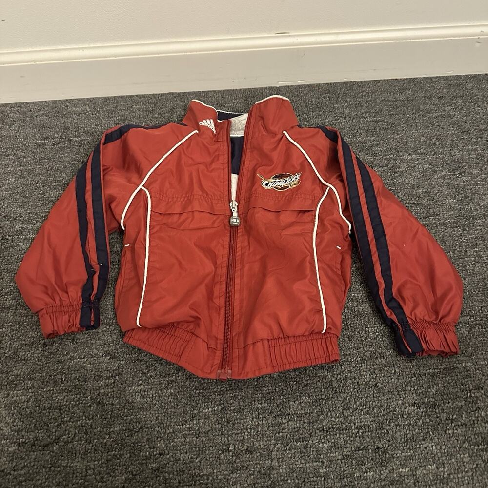 Adidas vintage Cleveland Cavaliers red windbreaker jacket Kid’s Size 3T